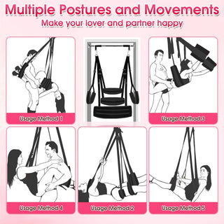 FlexComfort Adjustable Sex Swing Kit | Padded Support 500lb