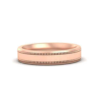 5 mm Mens Band Double Milgrain - MENAGERIE Intimates MENS Lingerie