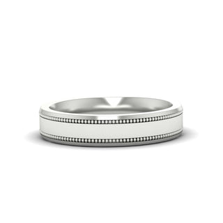 5 mm Mens Band Double Milgrain - MENAGERIE Intimates MENS Lingerie