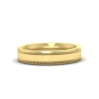 5 mm Mens Band Double Milgrain - MENAGERIE Intimates MENS Lingerie