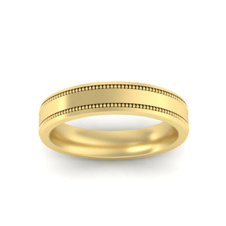 5 mm Mens Band Double Milgrain - MENAGERIE Intimates MENS Lingerie