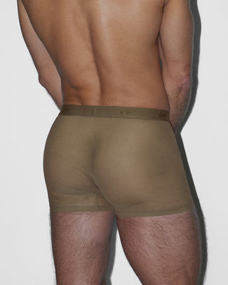 Sheer Boxer Brief Dark Nude