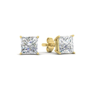 Princess Cut Diamond Stud Earring