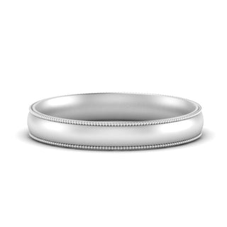 Milgrain Wedding Band | 4 mm