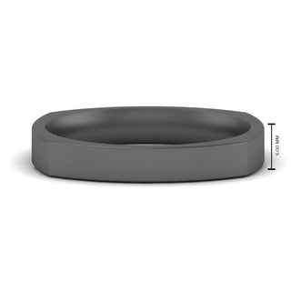 Square Wedding Band | 4 mm - MENAGERIE Intimates MENS Lingerie