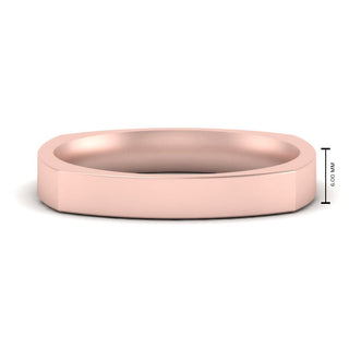 Square Wedding Band | 4 mm - MENAGERIE Intimates MENS Lingerie