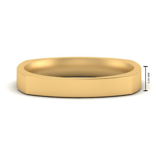 Square Wedding Band | 4 mm - MENAGERIE Intimates MENS Lingerie