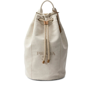 Prada Neutrals Backpacks Men