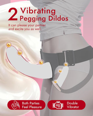 Double Dildo Strap-On Harness Set