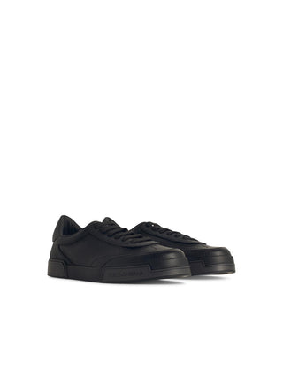 Dolce & Gabbana 'Portofino' Black Leather Sneakers