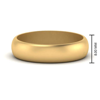 Low Dome 6mm Men Wedding Band - MENAGERIE Intimates MENS Lingerie