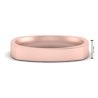Square Wedding Band | 4 mm - MENAGERIE Intimates MENS Lingerie