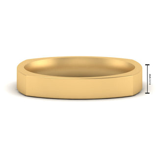 Square Wedding Band | 4 mm - MENAGERIE Intimates MENS Lingerie
