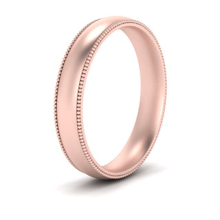 Milgrain Wedding Band | 4 mm