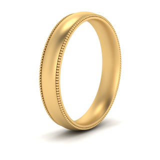 Milgrain Wedding Band | 4 mm