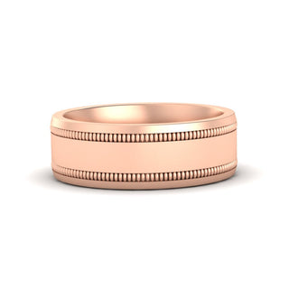 5 mm Mens Band Double Milgrain - MENAGERIE Intimates MENS Lingerie