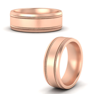 5 mm Mens Band Double Milgrain - MENAGERIE Intimates MENS Lingerie