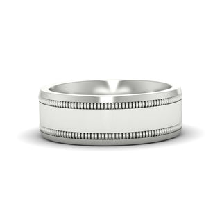 5 mm Mens Band Double Milgrain - MENAGERIE Intimates MENS Lingerie