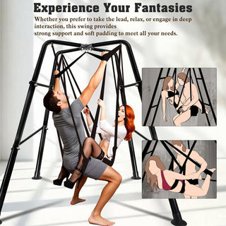 DarkThrone Sex Swing Set with Steel Frame – Holds 1000 lbs