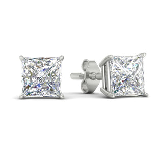 Princess Cut Diamond Stud Earring