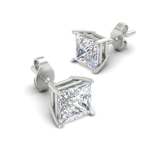 Princess Cut Diamond Stud Earring