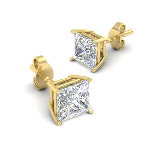 Princess Cut Diamond Stud Earring