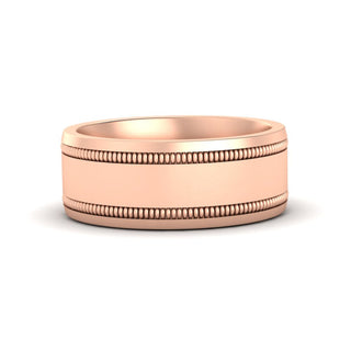 5 mm Mens Band Double Milgrain - MENAGERIE Intimates MENS Lingerie