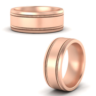 5 mm Mens Band Double Milgrain - MENAGERIE Intimates MENS Lingerie