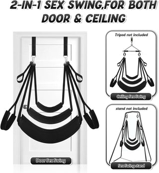AxionEdge Door Sex Swing with Wide Cushion Seat