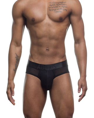Cutout Brief | Sheer Black
