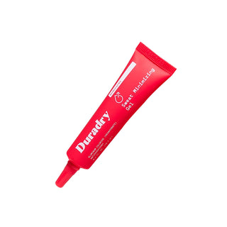 Red tube of Durady on a white background