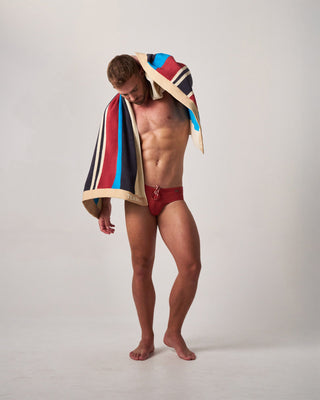 Cabana Beach Towel | Multi Stripped - MENAGERIE Intimates MENS Lingerie