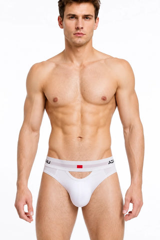 Men’s Sexy Briefs – Hollow Front & Back, Cotton Low Waist