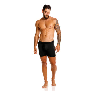 MIDRISE BOXER in BLACK - MENAGERIE Intimates MENS Lingerie