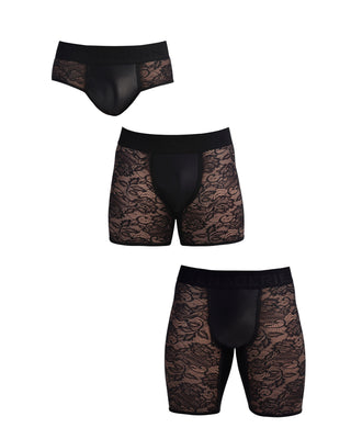CORE MIX | MultiPack | 3 Piece | BLACK - MENAGERIE Intimates MENS Lingerie