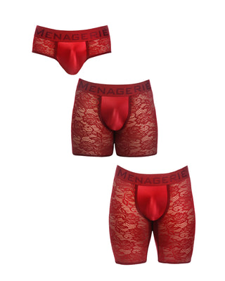 CORE MIX | MultiPack | 3 Piece | RED - MENAGERIE Intimates MENS Lingerie