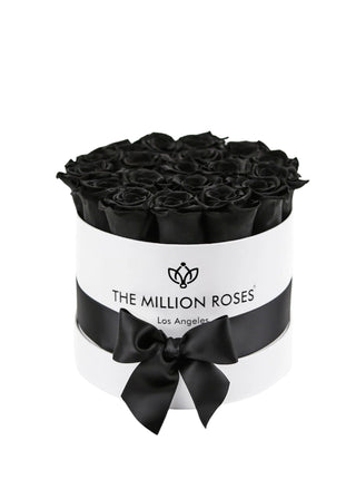 Classic White Box | Black Roses