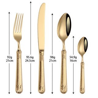 Elnoora Gold&Silver Luxury Cutlery Set | Yedwo