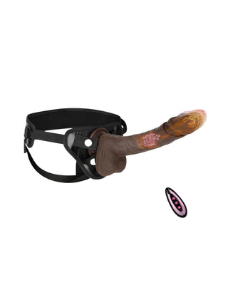 EmberMotion Thrusting Strap-On Dildo | 8.66" Remote, Heating