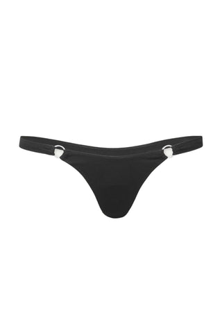 Oliver Swim Flat Thong | BLACK| FULL OF DESIRE