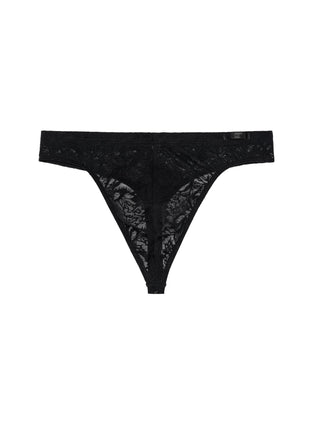 Free Cut Lace | Thong | Black