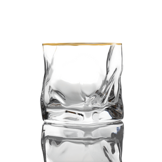 Gold Hoshi Japanese Crystal Whisky Glass