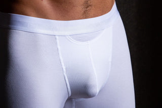 Ho1 | Long Boxer Briefs | White