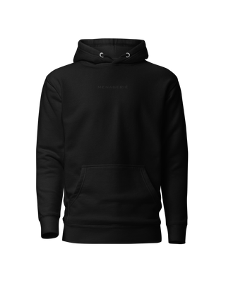 HOODIE | 100% COTTON | BLACK EMBROIDERY