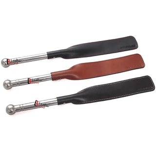 Leather Paddle Slapper | with Steel Handle