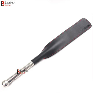 Leather Paddle Slapper | with Steel Handle