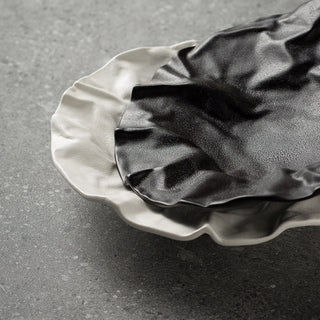 Japanese-Inspired Ripple Deep Ceramic Dish | 3CARATS