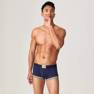 Men’s Cotton Boxer Briefs – Solid Color Streetwear Style