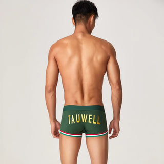 Men’s Cotton Boxer Briefs – Solid Color Streetwear Style