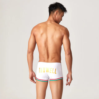 Men’s Cotton Boxer Briefs – Solid Color Streetwear Style